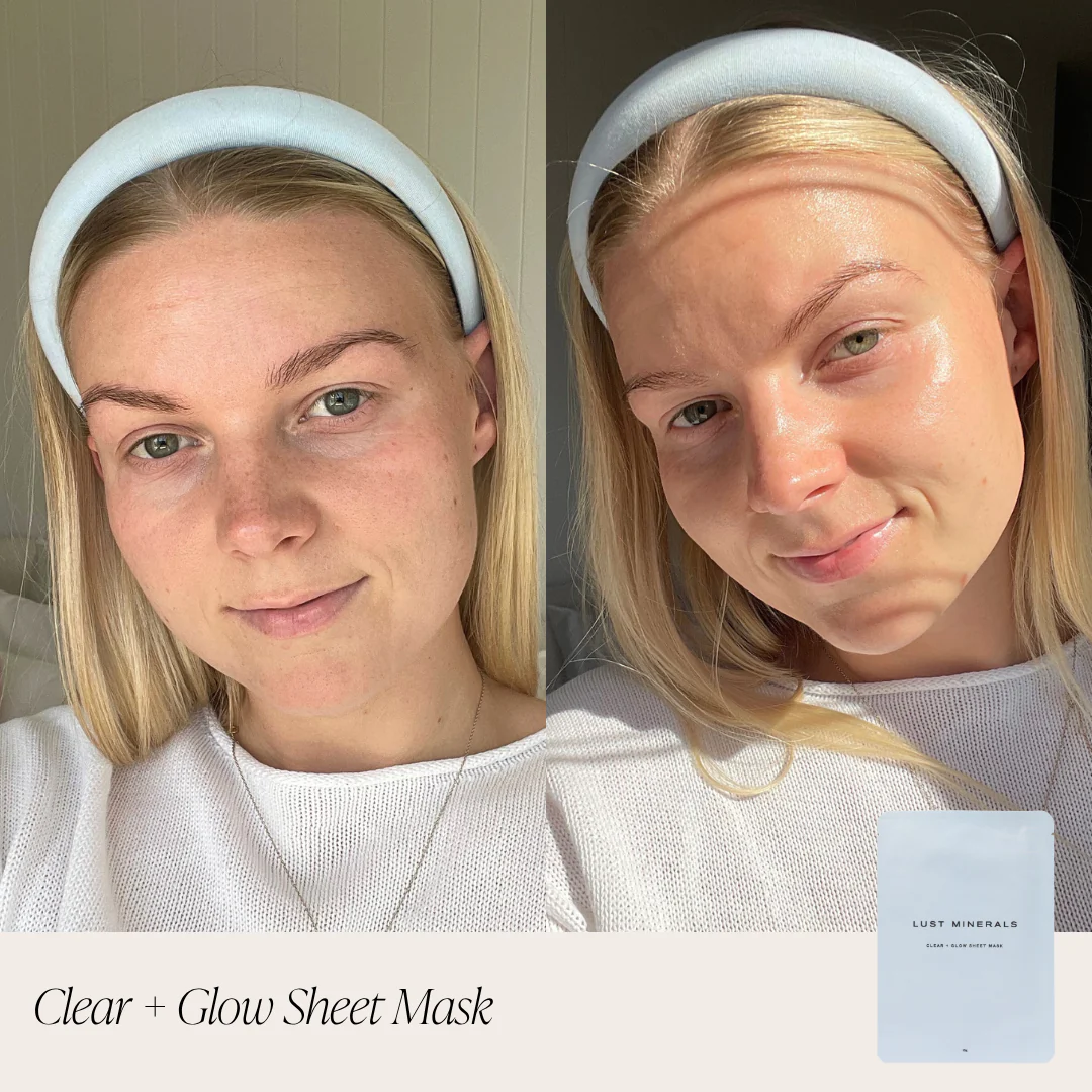 Clear Glow Sheet Mask Box Set + Derma roller - Image 3